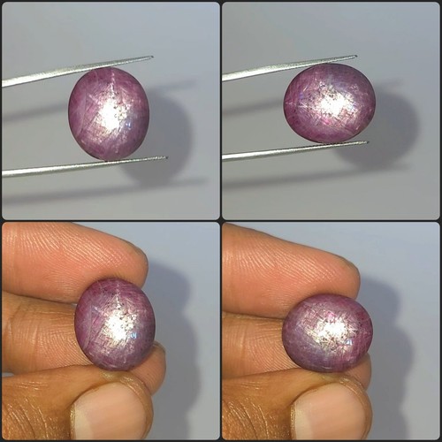 Cabochon ovale rosa rubino