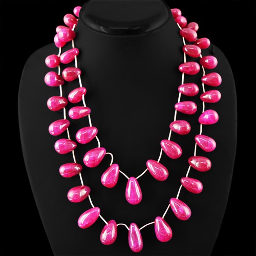 Collana perle rubino - collana,