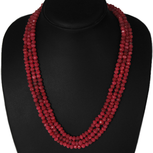 Collana perle rubino - di,