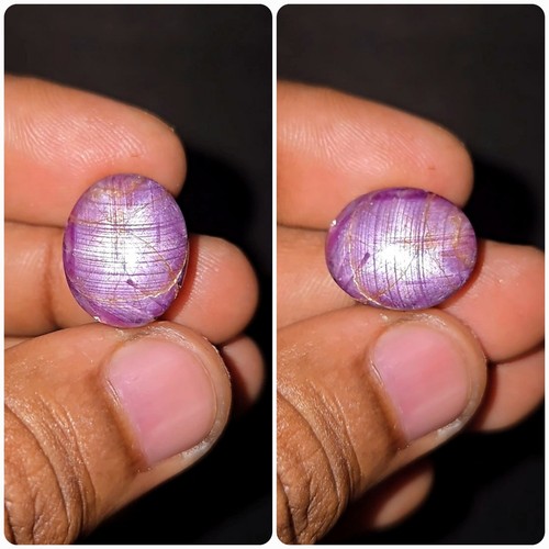 Cabochon ovale rosa rubino