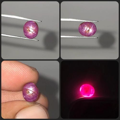 Cabochon rubino stella