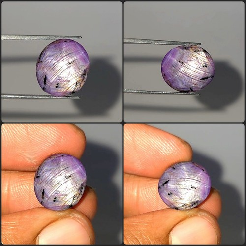 Cabochon ovale rosa - , rubino