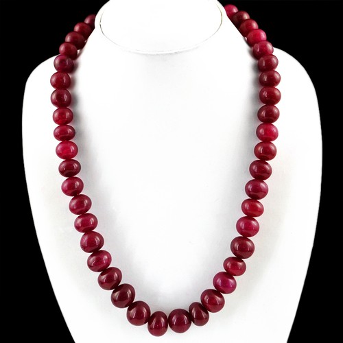 Collana perline rubino rosso - collana,