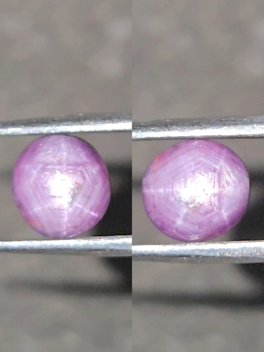Rubino stella naturale non