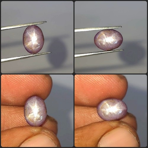 Cabochon ovale rosa - , rubino