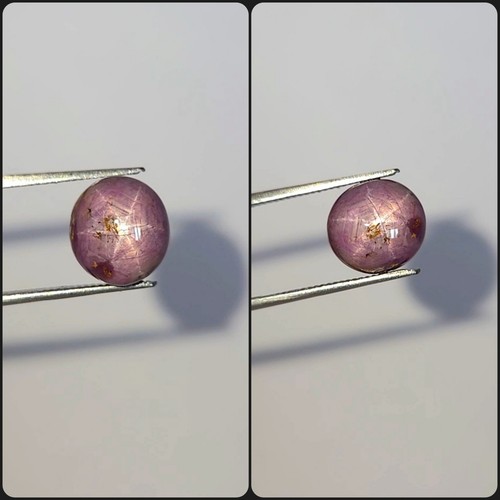 Cabochon ovale rosa rubino